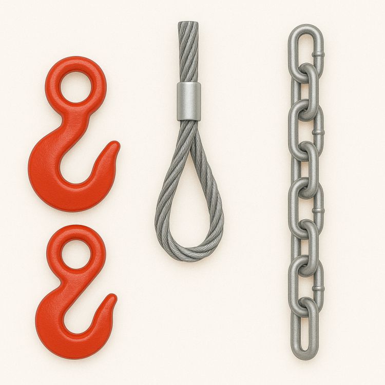 Hooks, Wire Rope, Chain (MS/GI)